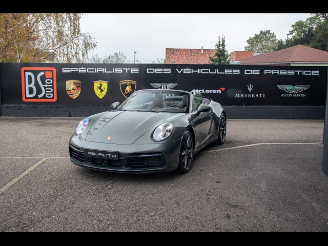 PORSCHE 992 Carrera 4S Cab - 3.0l bi-turbo - 450ch - VERT AVENTURINE !